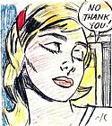 Roy Lichtenstein No, Thank you! painting